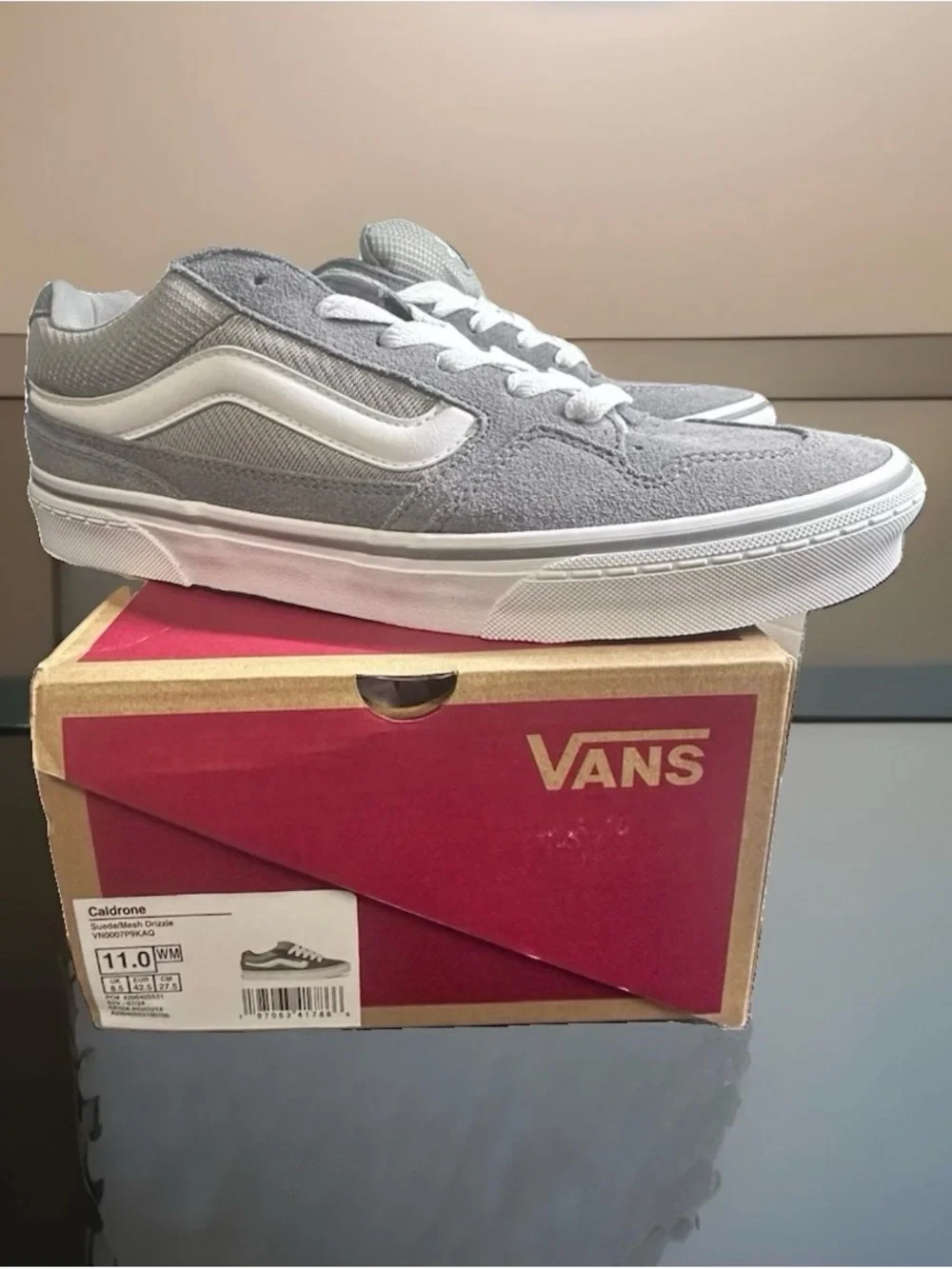 NIB Vans Caldrone Suede/Mesh Drizzle Grey Men’s 9.5 / Women’s 11 Brand New!!